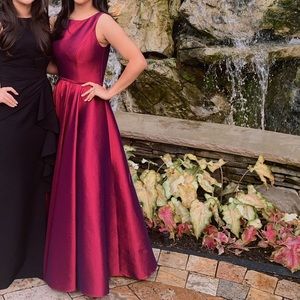 Red MacDuggal Ball Gown Dress